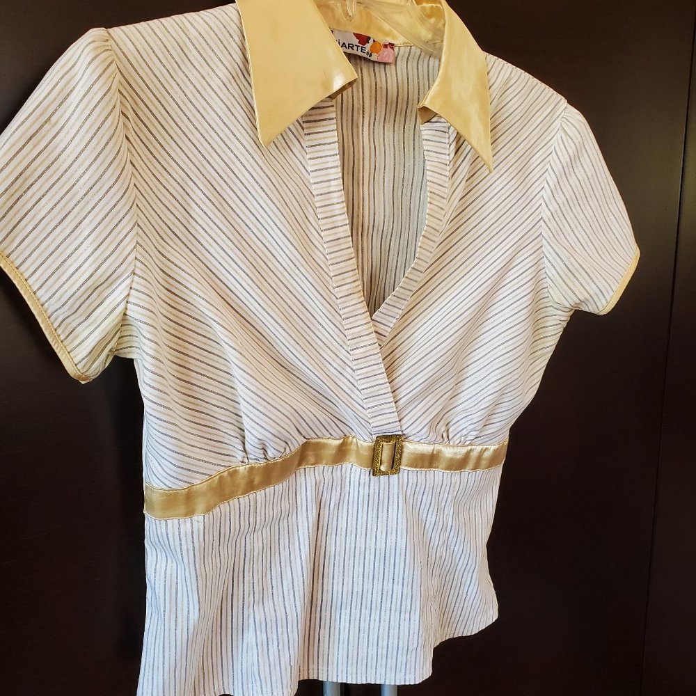 GOLD AND IVORY TOP MADE IN Turkey